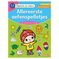 Deltas Oefenboek met stickers - allereerste oefenspelletjes (3-4jr)