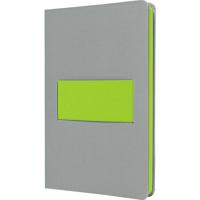Sigel LS201 Notitieboek Linescape Hardcover DIN A5 Gelinieerd Lichtgrijs, Neon-groen Aantal paginas: 88