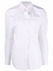 Alexander Wang chemise en coton à manches longues - Blanc