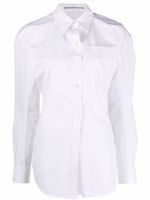 Alexander Wang chemise en coton à manches longues - Blanc - thumbnail