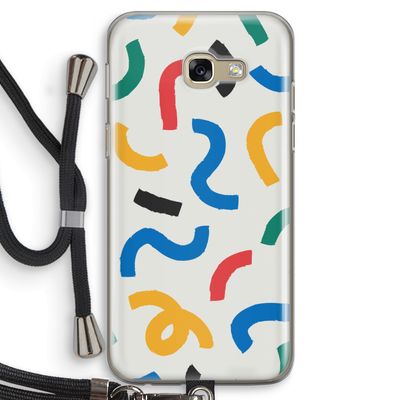 Illustratieve pop 2: Samsung Galaxy A5 (2017) Transparant Hoesje met koord