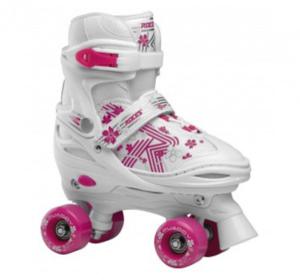 Roces Quaddy 3.0 rolschaatsen wit/roze 38-41