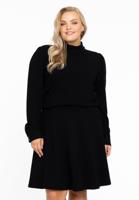 Yoek Shirt met pofmouw | Zwart | Maat 38/40