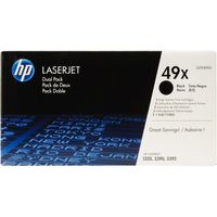 49X Black Dual Pack Toner (Q5949XD) Toner