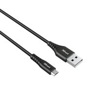 Trust Ndura oplaad- en gegevenskabel, USB naar micro-USB, 1 m, zwart - thumbnail