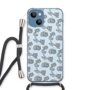 Poezen: iPhone 13 Transparant Hoesje met koord