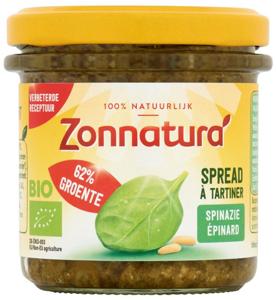 Zonnatura Groentespread spinazie bio
