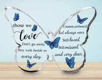 Memoriam Vlinder met Tekst - Home & Living - Spiritueelboek.nl