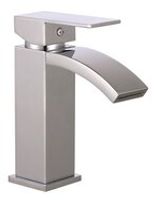 CASCATA ééngreepsmengkraan wastafel met watervaluitloop, chroom keramische schijven geluidsarme, verwisselbare 35 mm cartouche flexibele metalen aansluitslangen 1 ¼" (Ø ca. 4 cm) kunststof-afv
