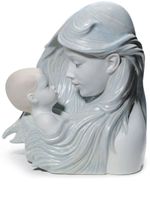 Lladró figurine Sweet Caress Mother en porcelaine sucrée (25 cm) - Bleu - thumbnail