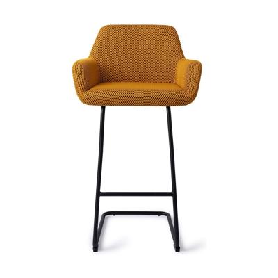 Jesper Home Hiroo barkruk H75 Groovy Garam arch black