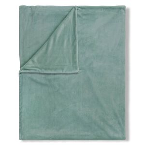 Muller Textiles 0300.14.96 plaid 160 x 180 cm Polyester velvet Blauw