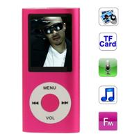 1.8 inch TFT scherm metaal MP4 speler met TF kaartslot steun de Recorder de Radio van de FM E-boek en Calendar(Magenta) 1.8 inch TFT scherm metaal MP4 speler met TF kaartslot steun de Recorder de Radio van de FM E-boek en Calendar(Magenta)