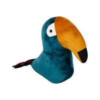 Ostaria Deurstopper toekan - groen velvet - 22 cm - voor binnen