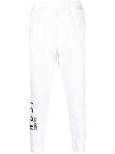 DSQUARED2 pantalon de jogging à logo imprimé - Blanc