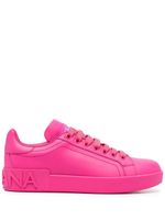 Dolce & Gabbana baskets à étiquette logo - Rose