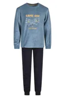 Outfitter velours jongens pyjama - Game on Winter - Maat 128