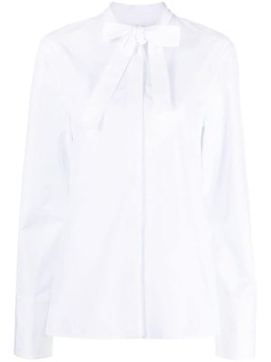 Jil Sander chemise à détails de nœuds - Blanc