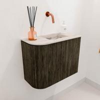Toiletmeubel Mondiaz Joya Dlux | 51.6 cm | Meubelkleur Shadow | Faye wastafel Nata Wasbak Rechts | Zonder kraangat(en) Toiletmeubel Mondiaz Joya Dlux | 51.6 cm | Meubelkleur Shadow | Faye wastafel Nata Wasbak Rechts | Zonder kraangat(en)