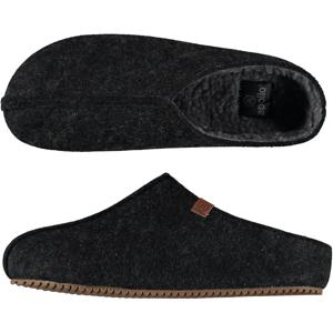 Apollo instappers slippers/pantoffels - antraciet - heren - maat 43-44 - polyester - rubber zool