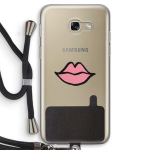 Kusje: Samsung Galaxy A5 (2017) Transparant Hoesje met koord