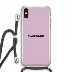 kwetsbaar: iPhone XS Max Transparant Hoesje met koord