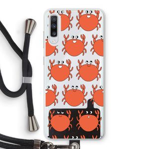 Krab: Samsung Galaxy A70 Transparant Hoesje met koord