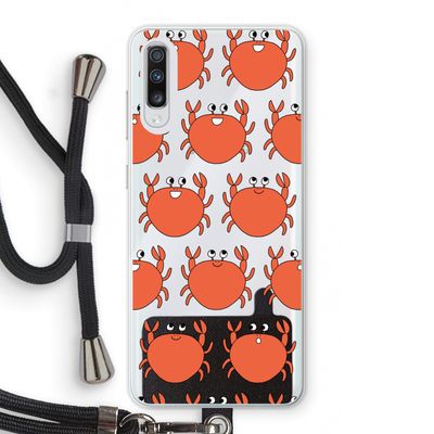 Krab: Samsung Galaxy A70 Transparant Hoesje met koord