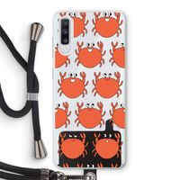 Krab: Samsung Galaxy A70 Transparant Hoesje met koord