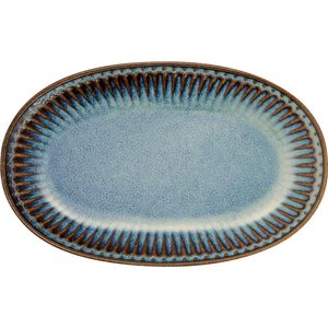 GreenGate Biscuit Bord (Serveerbord) Alice Oyster blauw (14.5 x 23 cm)