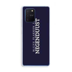 Blijve plakken in Negenduust: Samsung Galaxy Note 10 Lite Transparant Hoesje