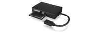 ICY BOX IB-CR401-C3, Type-C® USB 3.0 Kartenleser (CF, SD 4.0, micro SD 4.0), UHS-II, mit Externe geheugenkaartlezer / hub USB-C Zwart - thumbnail