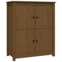 vidaXL Dressoir 83x41,5x100 cm massief grenenhout honingbruin