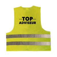 Top adviseur geel veiligheidsvest staff / personeel voor volwassenen   -