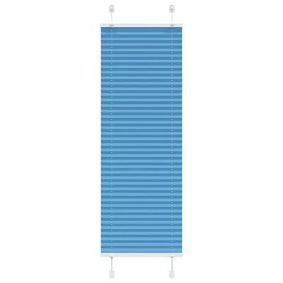 Pliss rolgordijn 40x150 cm stofbreedte 39,4 cm polyester blauw