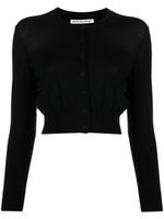 Alexander Wang cardigan à logo embossé - Noir