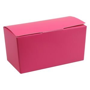 Santex cadeaudoosje/bonbondoosje - 11 x 5 cm - Bruiloft bedankje - 25x stuks - fuchsia/roze - 125 gram