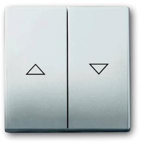 Busch-Jaeger 2CKA001751A2964 Jaloezie-schakelaar Afdekking RVS 1 stuk(s)