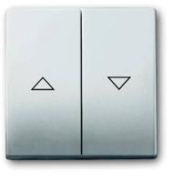 Busch-Jaeger 2CKA001751A2964 Jaloezie-schakelaar Afdekking RVS 1 stuk(s)