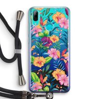Tropisch 2: Huawei P Smart (2019) Transparant Hoesje met koord