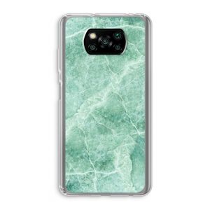 Groen marmer: Xiaomi Poco X3 Pro Transparant Hoesje