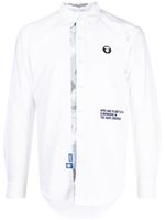 AAPE BY *A BATHING APE® chemise en coton à patch logo - Blanc