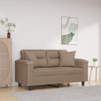 VidaXL Sierkussens 2 st 40x40 cm microvezelstof taupe VidaXL Sierkussens 2 st 40x40 cm microvezelstof taupe