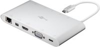 Goobay 62113 laptop dock & poortreplicator Bedraad USB 3.2 Gen 1 (3.1 Gen 1) Type-C Zilver - thumbnail