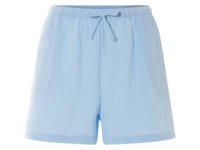 esmara Korte mousseline dames broek (Lichtblauw, S (36/38))