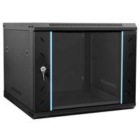 Netwerk kabinet met opslag Zwart 60 x 60 x 50 cm Staal