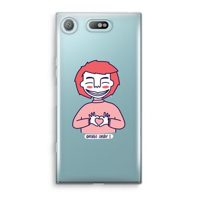 Hartje: Sony Xperia XZ1 Compact Transparant Hoesje