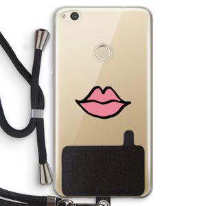 Kusje: Huawei Ascend P8 Lite (2017) Transparant Hoesje met koord