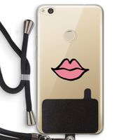 Kusje: Huawei Ascend P8 Lite (2017) Transparant Hoesje met koord
