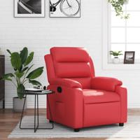 Fauteuil verstelbaar kunstleer rood